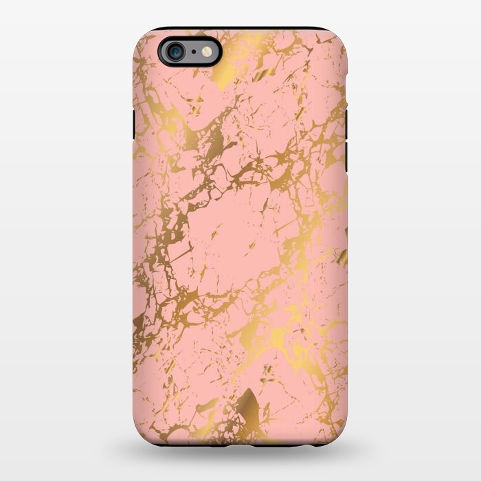iPhone 6/6s plus StrongFit Salmon with golden details by ArtsCase