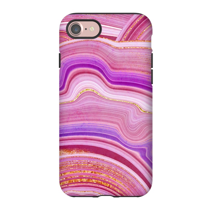 iPhone 7 StrongFit Marble Design fake stone textures, painted artificial marbled by ArtsCase