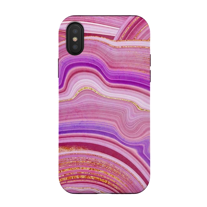 iPhone Xs / X StrongFit Marble Design fake stone textures, painted artificial marbled by ArtsCase