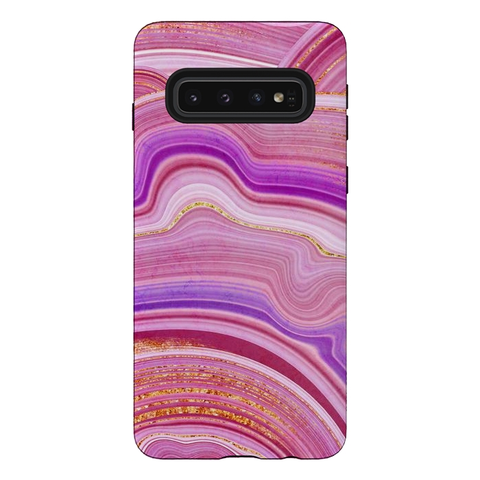 Galaxy S10 StrongFit Marble Design fake stone textures, painted artificial marbled by ArtsCase