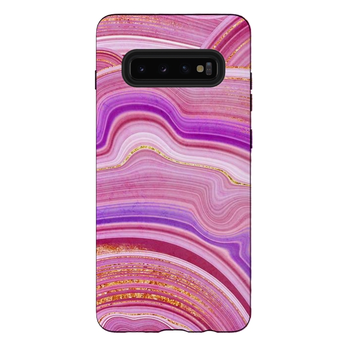 Galaxy S10 plus StrongFit Marble Design fake stone textures, painted artificial marbled by ArtsCase