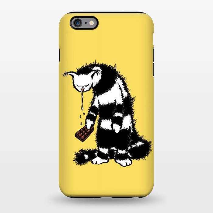 iPhone 6/6s plus StrongFit Weird Cat Creature Funny Chocolate Lover  by Boriana Giormova