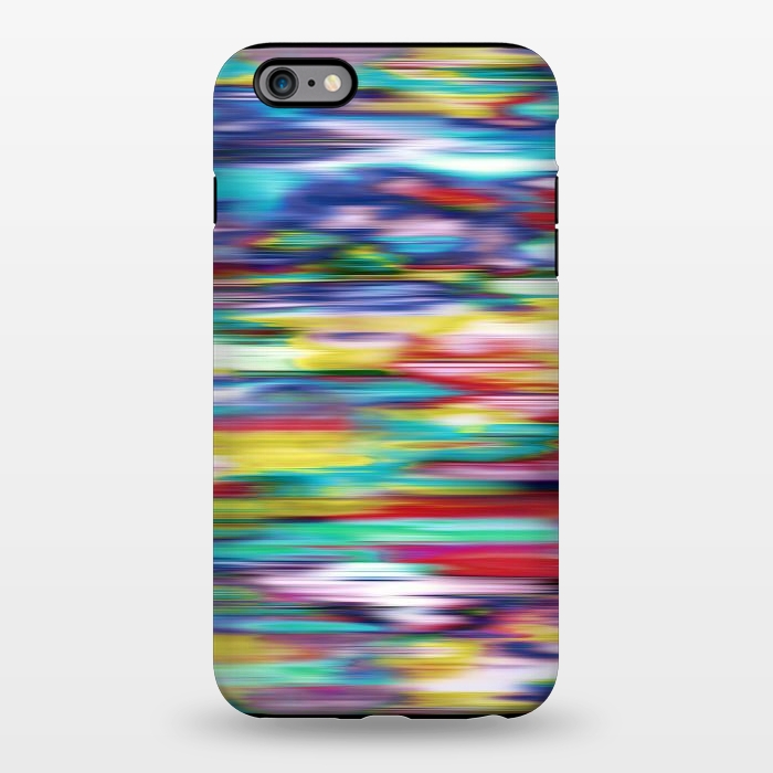 iPhone 6/6s plus StrongFit Ikat Blurred Stripes Multicolor by Ninola Design
