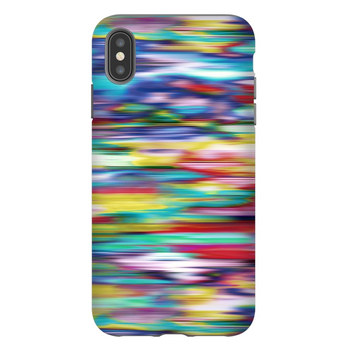 iPhone Xs Max StrongFit Ikat Blurred Stripes Multicolor by Ninola Design