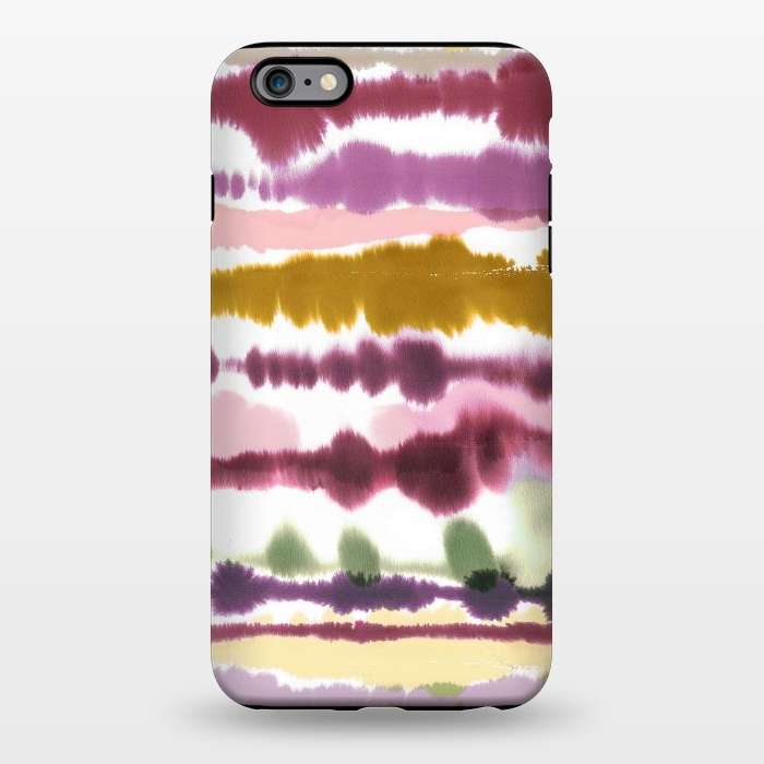 iPhone 6/6s plus StrongFit Soft Watercolor Lines Gold by Ninola Design