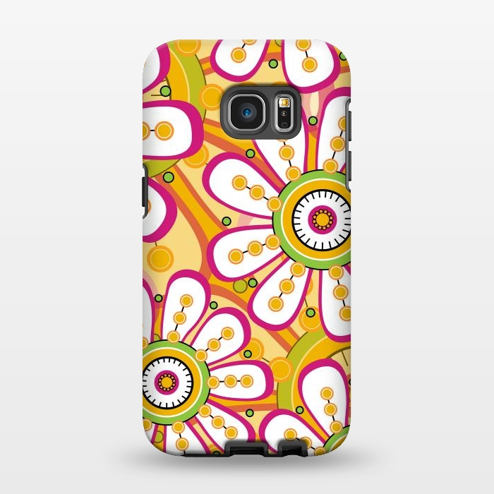 Galaxy S7 EDGE StrongFit Lemon Flowers by Shelly Bremmer