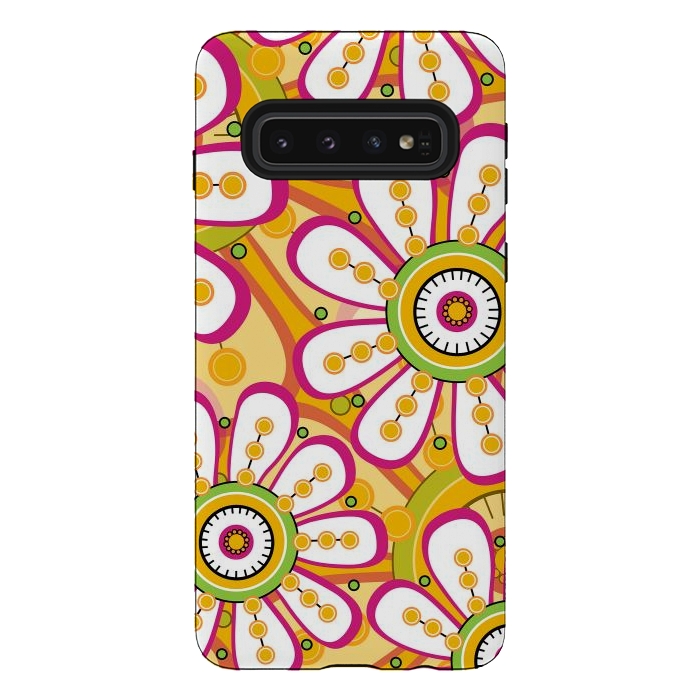 Galaxy S10 StrongFit Lemon Flowers by Shelly Bremmer