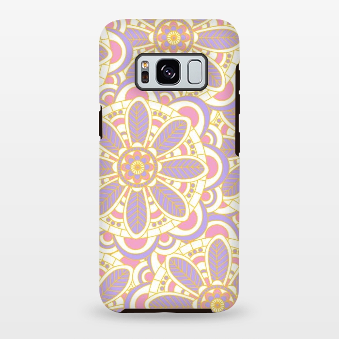 Galaxy S8 plus StrongFit Lilac Lace by Shelly Bremmer