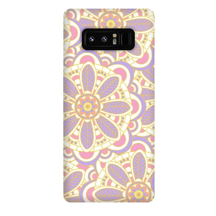 Galaxy Note 8 StrongFit Lilac Lace by Shelly Bremmer