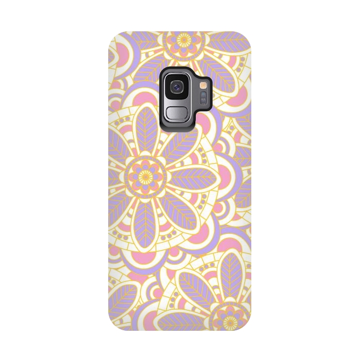 Galaxy S9 StrongFit Lilac Lace by Shelly Bremmer