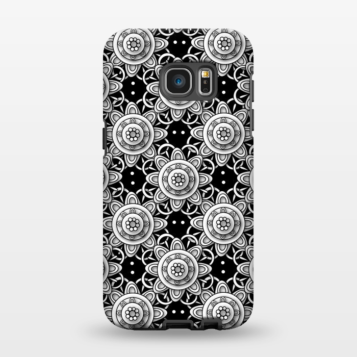 Galaxy S7 EDGE StrongFit Lace Flowers by Shelly Bremmer