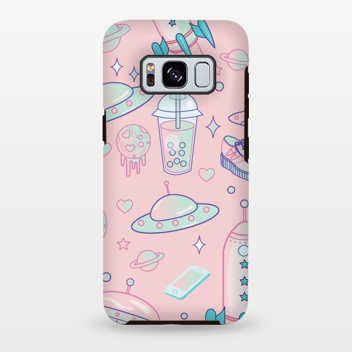 Galaxy S8 plus StrongFit Galaxy space babe pastel goth kawaii pattern by Luna Elizabeth Art