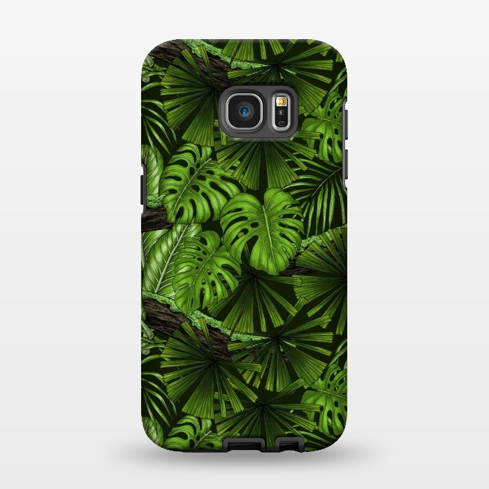 Galaxy S7 EDGE StrongFit Jungle leaves by Katerina Kirilova