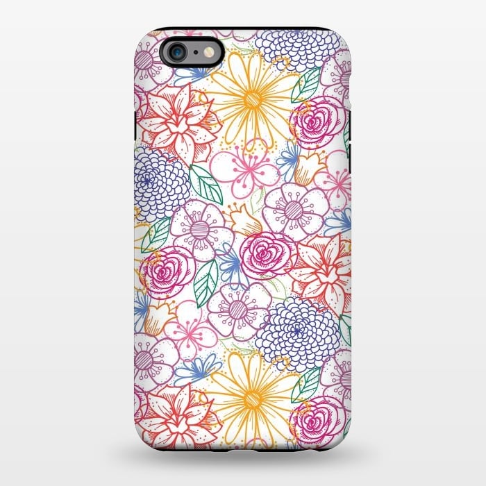 iPhone 6/6s plus StrongFit Summer Bright Floral by TracyLucy Designs