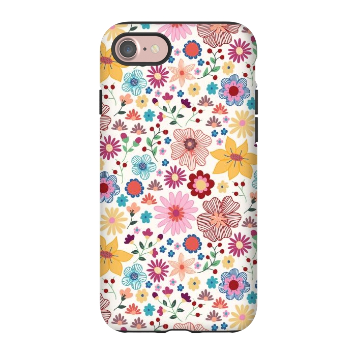 iPhone 7 StrongFit Springtime Wild Bloom by TracyLucy Designs