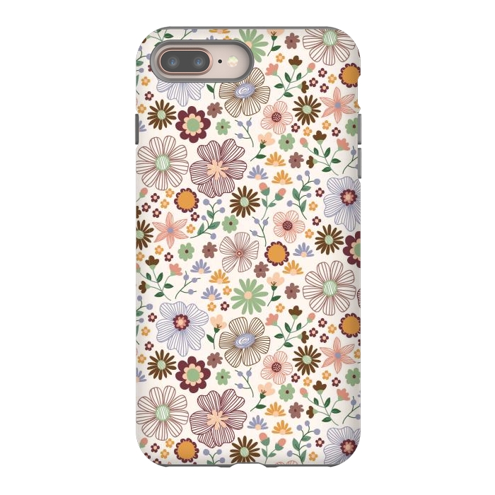 iPhone 7 plus StrongFit Autumn Wild Bloom by TracyLucy Designs