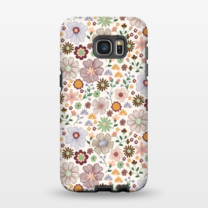Galaxy S7 EDGE StrongFit Autumn Wild Bloom by TracyLucy Designs