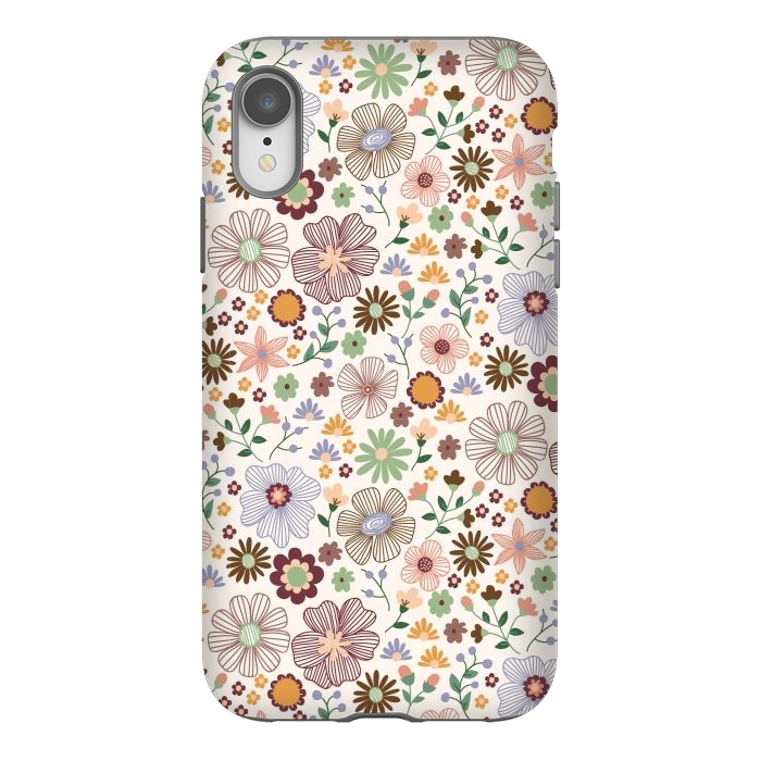 iPhone Xr StrongFit Autumn Wild Bloom by TracyLucy Designs