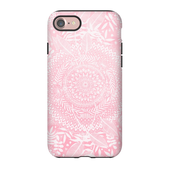 iPhone 7 StrongFit Medallion Pattern in Blush Pink by Micklyn Le Feuvre
