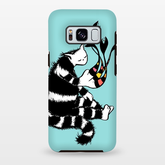 Galaxy S8 plus StrongFit Weird Cat Character With Strange Deformed Paw by Boriana Giormova
