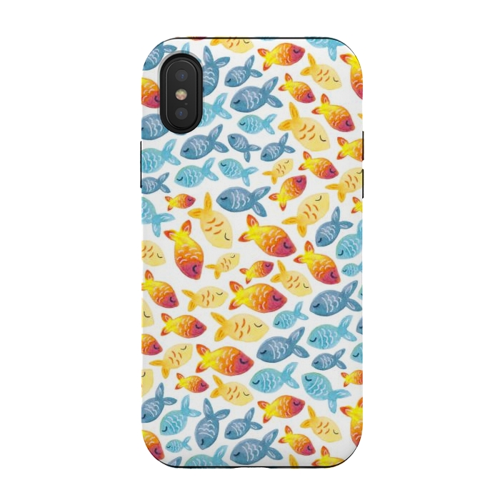 iPhone Xs / X StrongFit Fishy Business by gingerlique