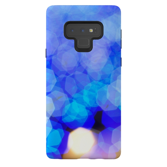 Galaxy Note 9 StrongFit BLUE SHINY LIGHTS by MALLIKA