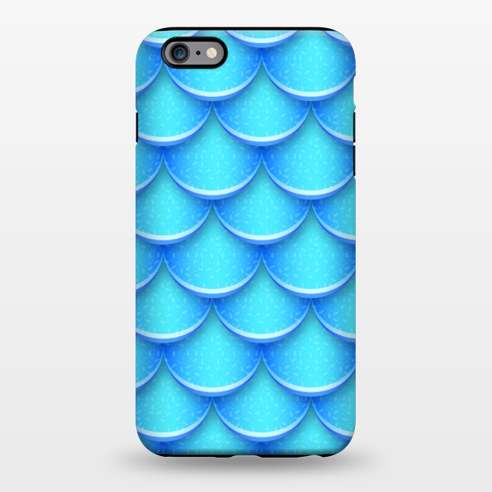 iPhone 6/6s plus StrongFit MERMAID BLUE SCALES by MALLIKA