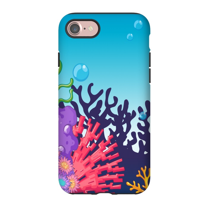 iPhone 7 StrongFit CORAL SEA PATTERN by MALLIKA