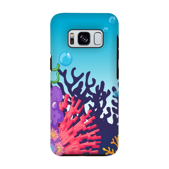 Galaxy S8 StrongFit CORAL SEA PATTERN by MALLIKA