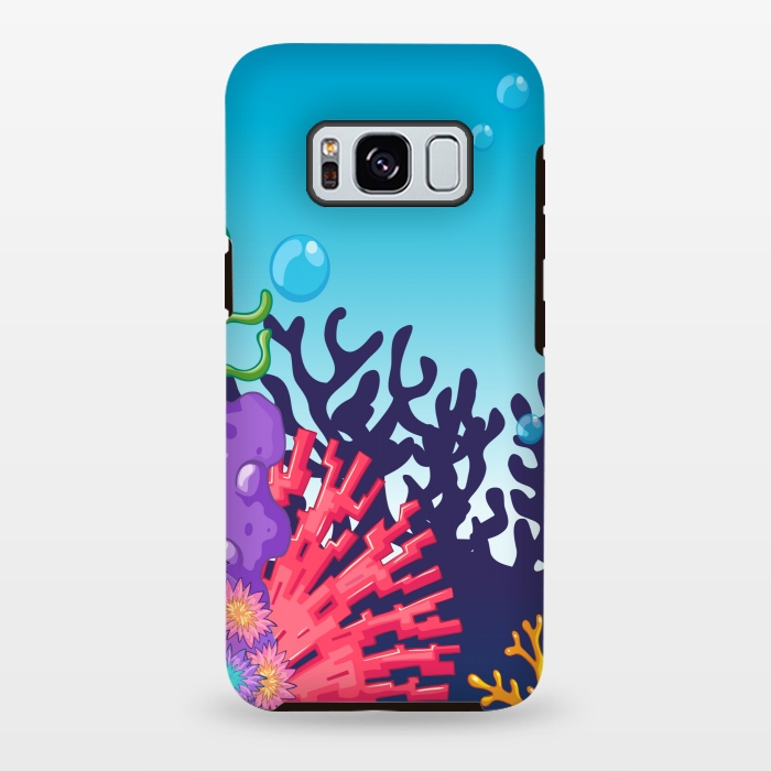 Galaxy S8 plus StrongFit CORAL SEA PATTERN by MALLIKA