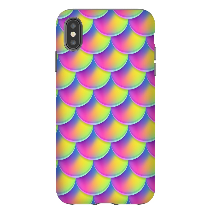 iPhone Xs Max StrongFit MERMAID SCALES 2  by MALLIKA