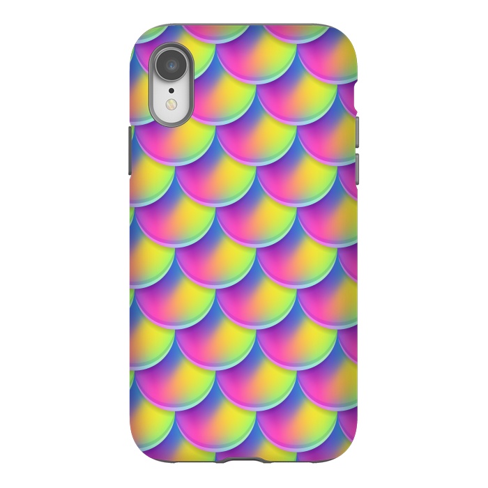 iPhone Xr StrongFit MERMAID SCALES 2  by MALLIKA