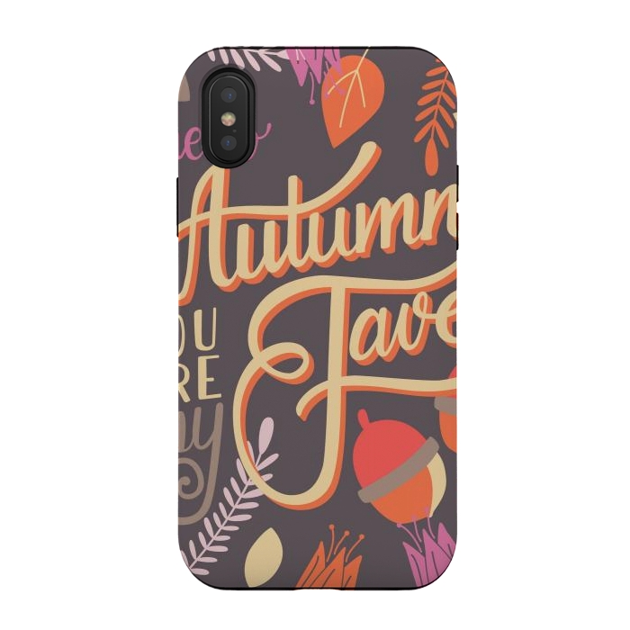 iPhone Xs / X StrongFit Autumn, you are my fave, 002 by Jelena Obradovic