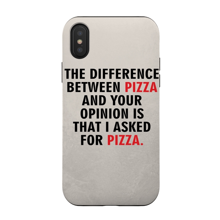 iPhone Xs / X StrongFit I ASKED FOR PIZZA by MALLIKA