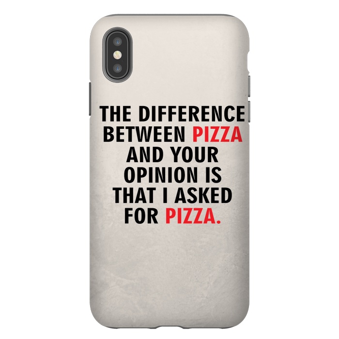 iPhone Xs Max StrongFit I ASKED FOR PIZZA by MALLIKA