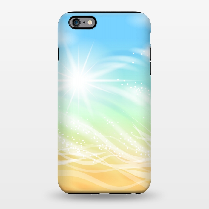 iPhone 6/6s plus StrongFit BLUE SKY BEACH SAND by MALLIKA