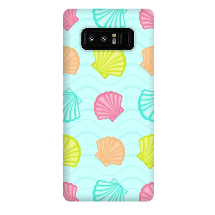 Galaxy Note 8 StrongFit SEA SHELLS PATTERN by MALLIKA