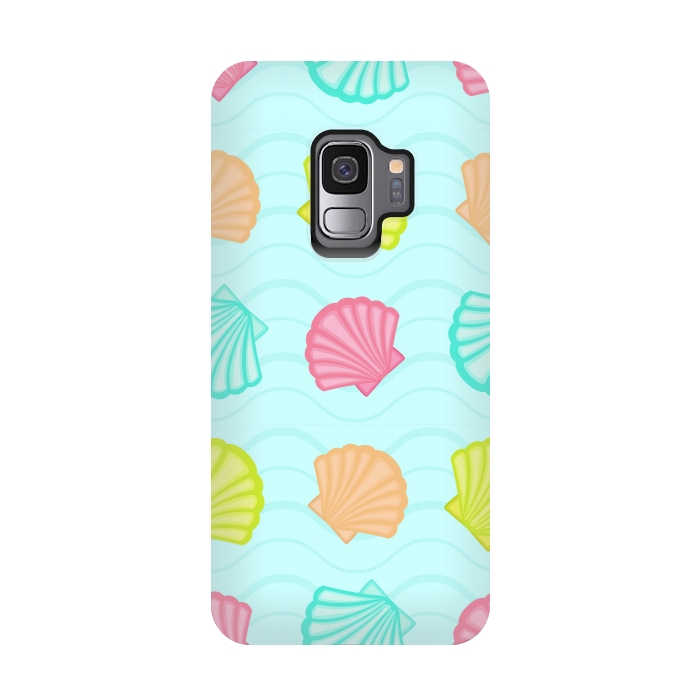 Galaxy S9 StrongFit SEA SHELLS PATTERN by MALLIKA