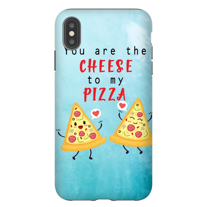 iPhone Xs Max StrongFit CHEESE TO MY PIZZA by MALLIKA