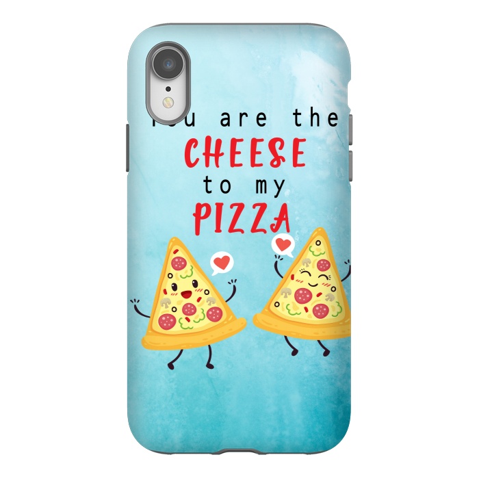 iPhone Xr StrongFit CHEESE TO MY PIZZA by MALLIKA