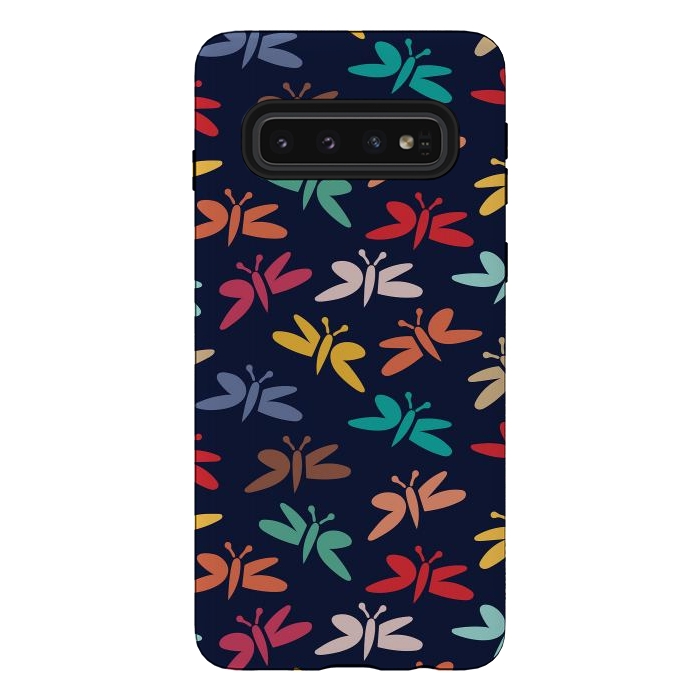 Galaxy S10 StrongFit Butterflies by Majoih
