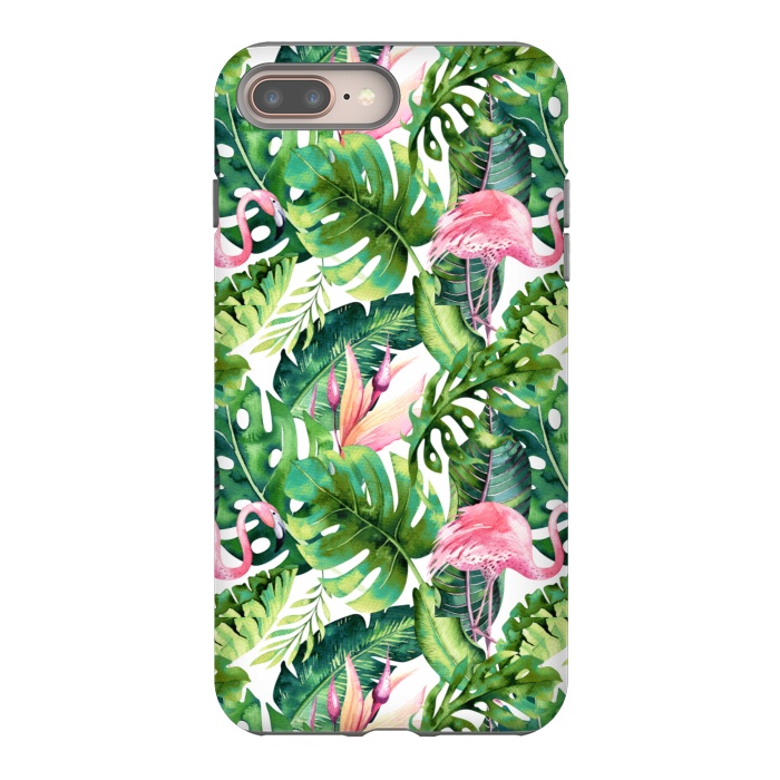 iPhone 7 plus StrongFit Flamingo Tropical || by Uma Prabhakar Gokhale