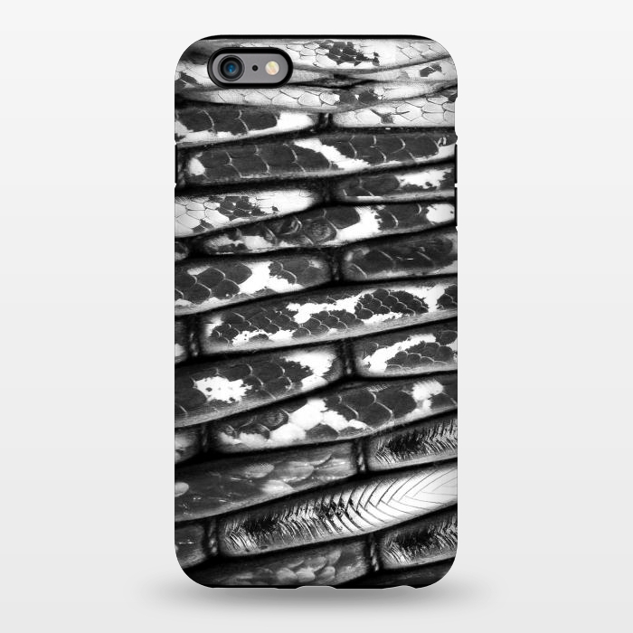iPhone 6/6s plus StrongFit Black and white snake skin pattern by Oana 