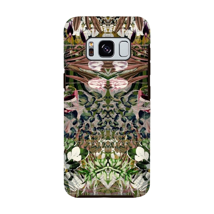 Galaxy S8 StrongFit Vintage tulips and foliage botanical pattern by Oana 
