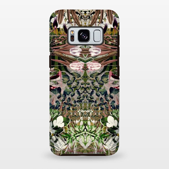 Galaxy S8 plus StrongFit Vintage tulips and foliage botanical pattern by Oana 
