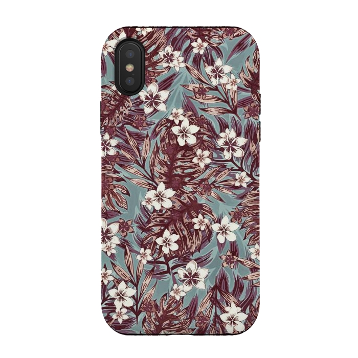 iPhone Xs / X StrongFit Tropical design by Jms