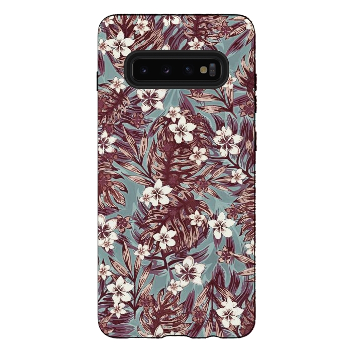 Galaxy S10 plus StrongFit Tropical design by Jms