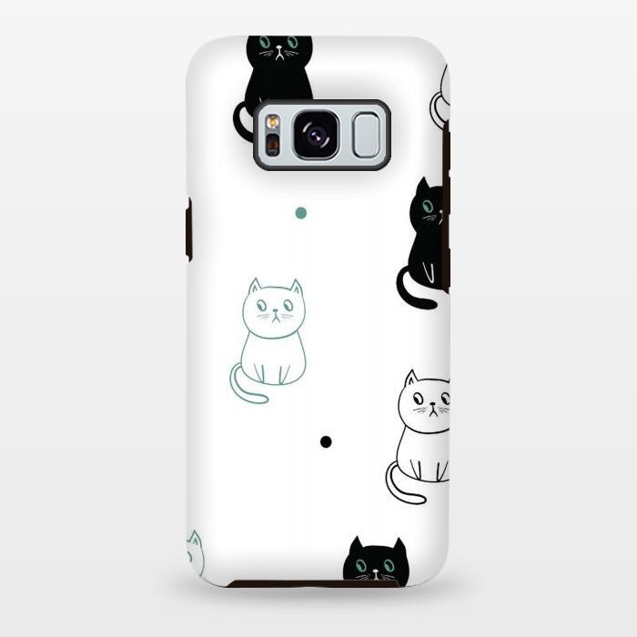 Galaxy S8 plus StrongFit minimal cats by haroulita