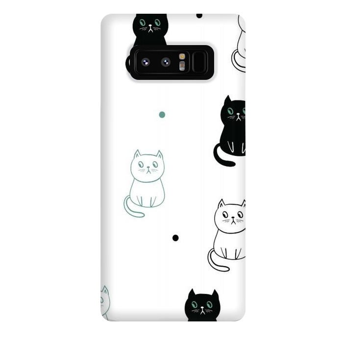 Galaxy Note 8 StrongFit minimal cats by haroulita