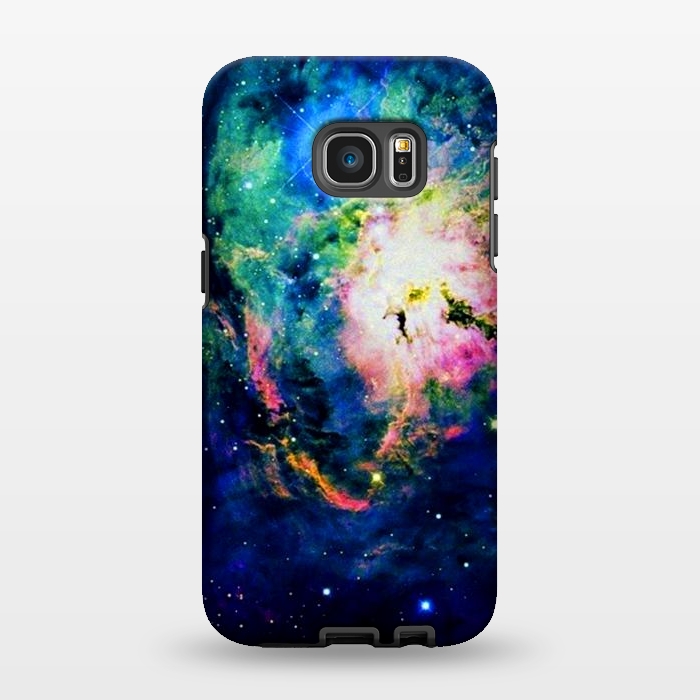 Galaxy S7 EDGE StrongFit colorful nebula by haroulita